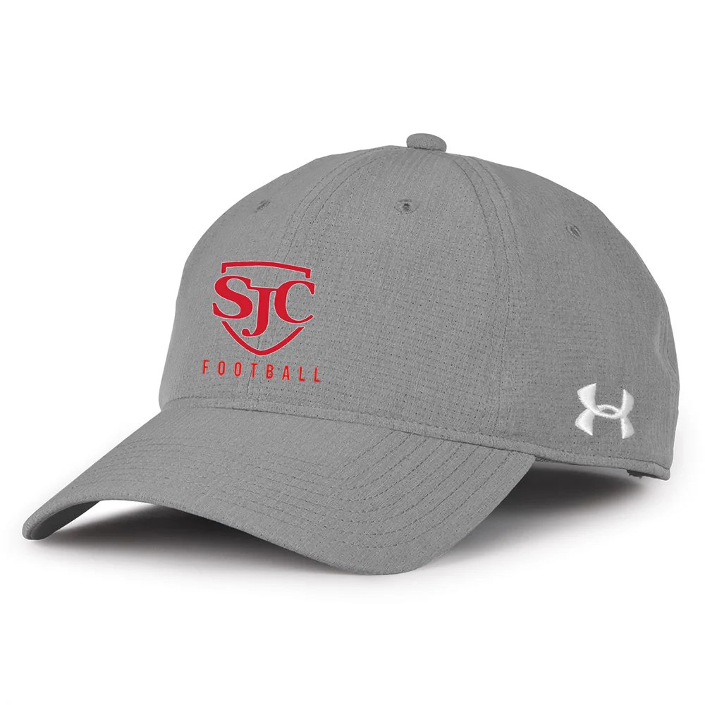 SJC Football Under Armour Airvent Performance Cap (Grey) MBICustom