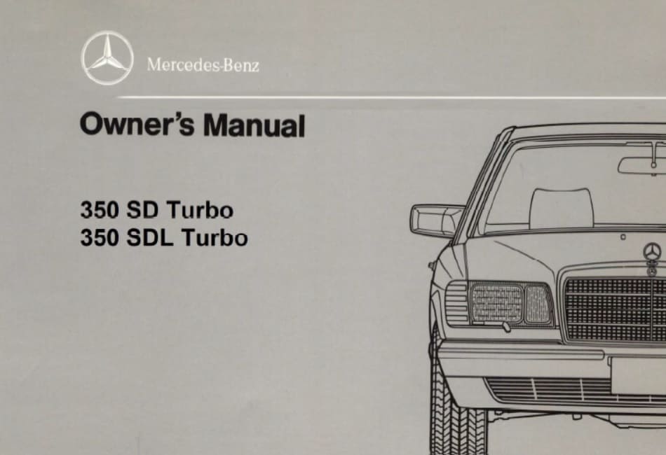 Mercedes W126 Workshop Repair Manual Download PDF