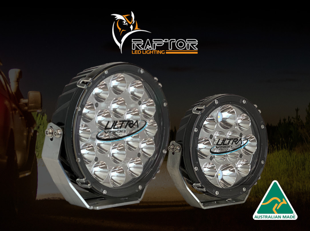 Raptor 70W LED Driving Light 7 inch Maryborough Offroad & Auto Service