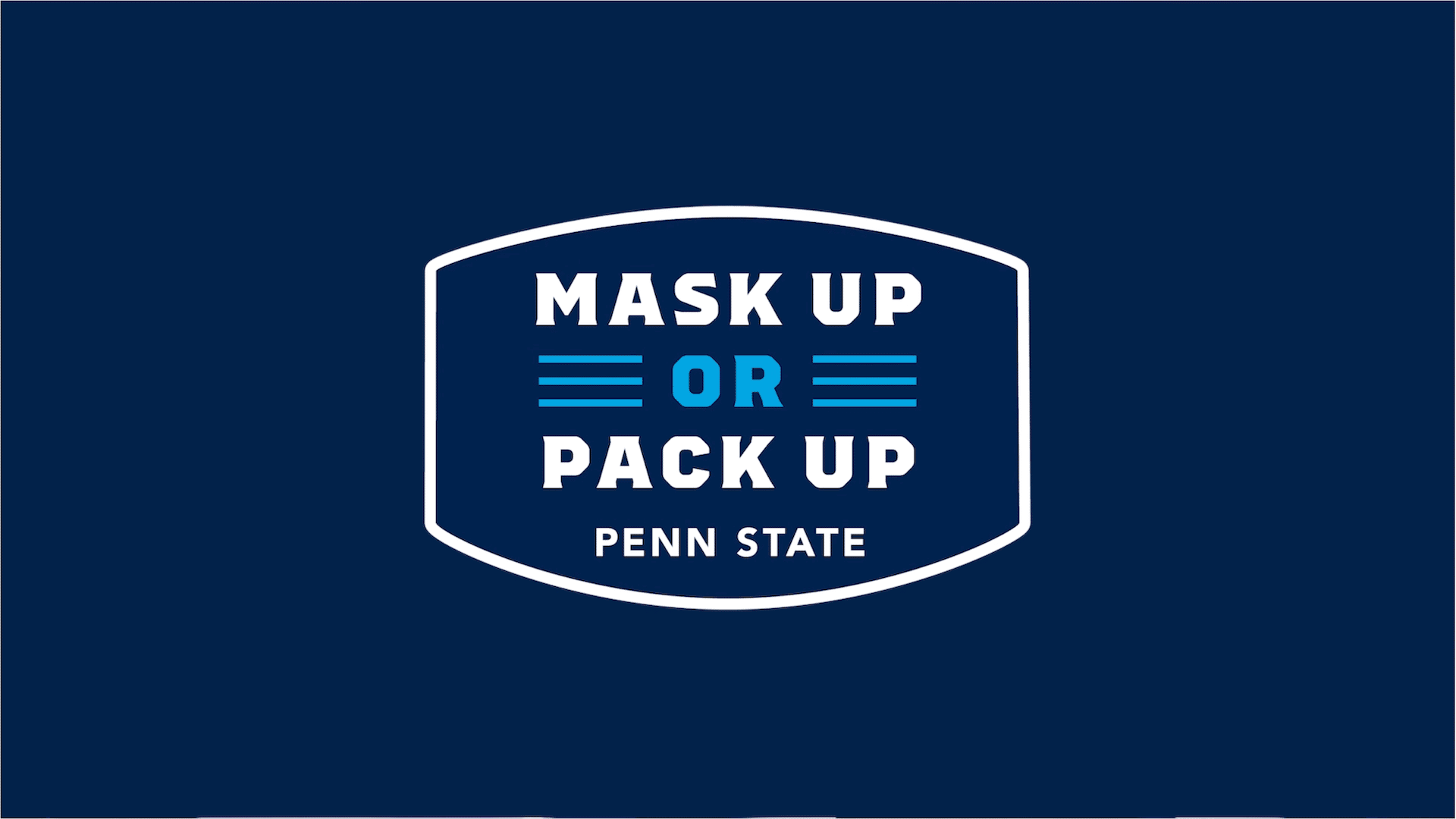 Mask Up or Pack Up M Booth
