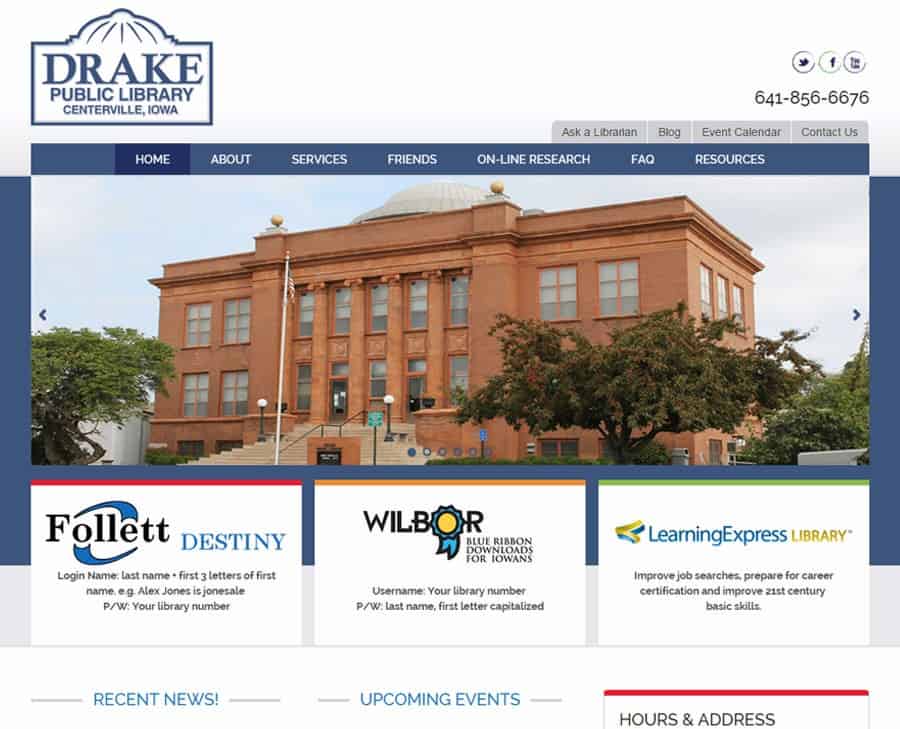 Drake Public Library · MBS Communications, LLC