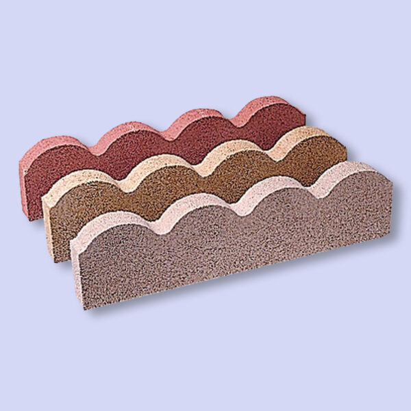 Scalloped Concrete Path Edging Grey MBS Building Supplies