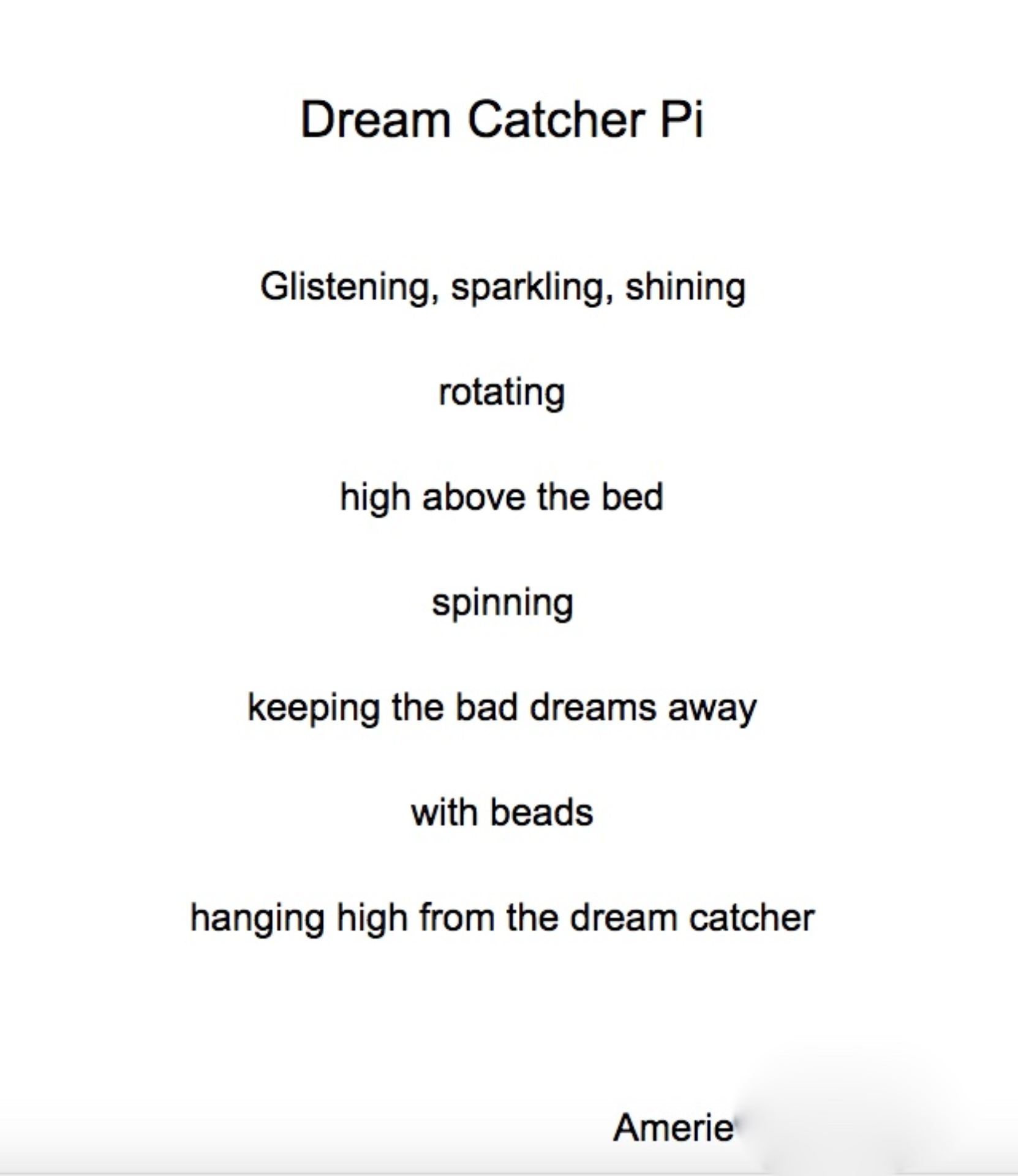 Poetry Pi Mrs. Steven's Classroom Blog