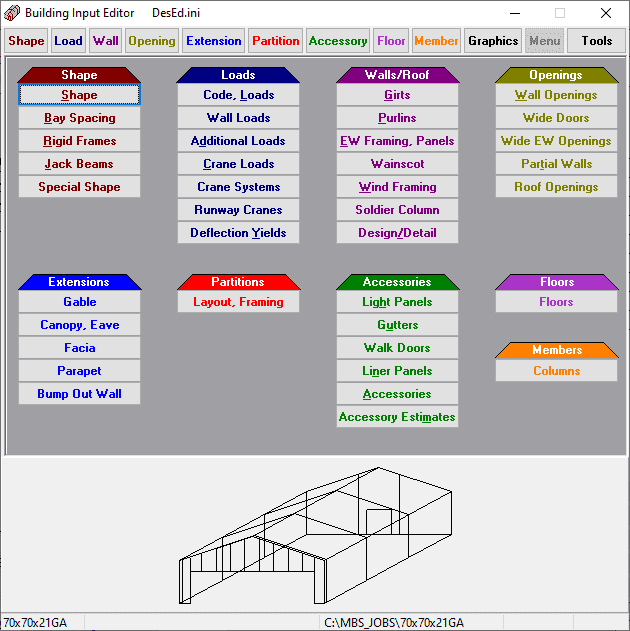 Program overview Rigid Frame Metal Building Software Inc