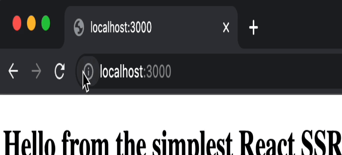 Server Side React Rendering
