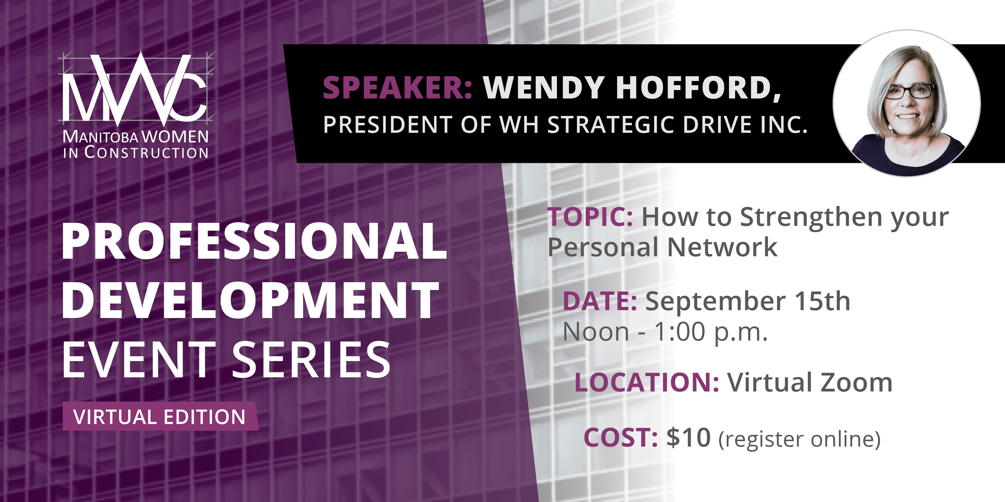 MWC Lunch & Learn Strengthening Your Personal Network Manitoba