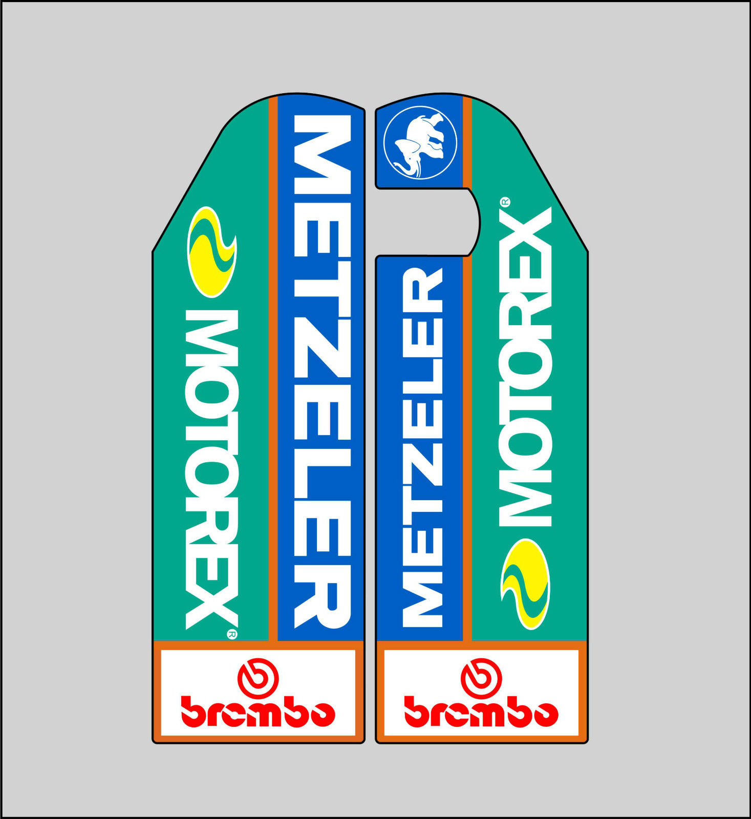 KTM SX SXF EXC XC XCF METZELER FORK GUARD GRAPHICS MBX Graffix