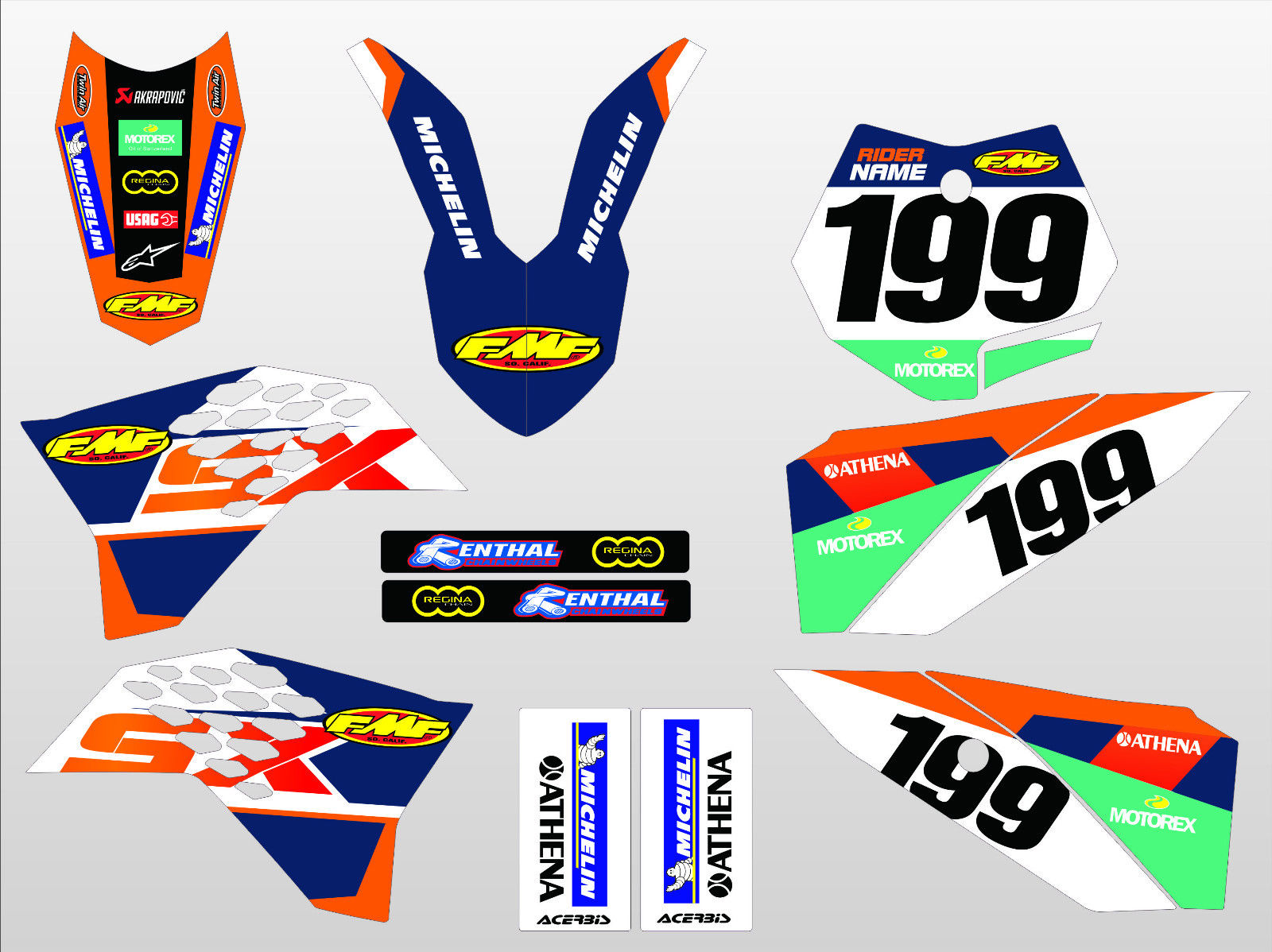 2009 2015 KTM SX 50 FULL GRAPHICS KIT DECAL STICKERS MBX Graffix