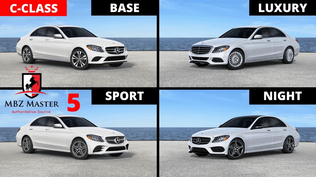 CClass BASE vs. LUXURY vs. SPORT vs. NIGHT 20152018 Mercedes