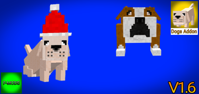 Dogs Minecraft PE Addon