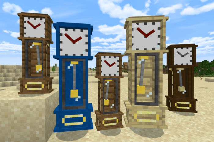 Clocks Minecraft PE Addon