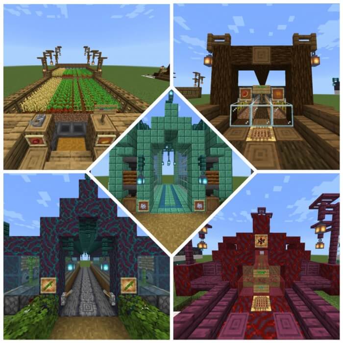 10 Minecraft Farm Ideas Redstone Tutorial Map Minecraft Map