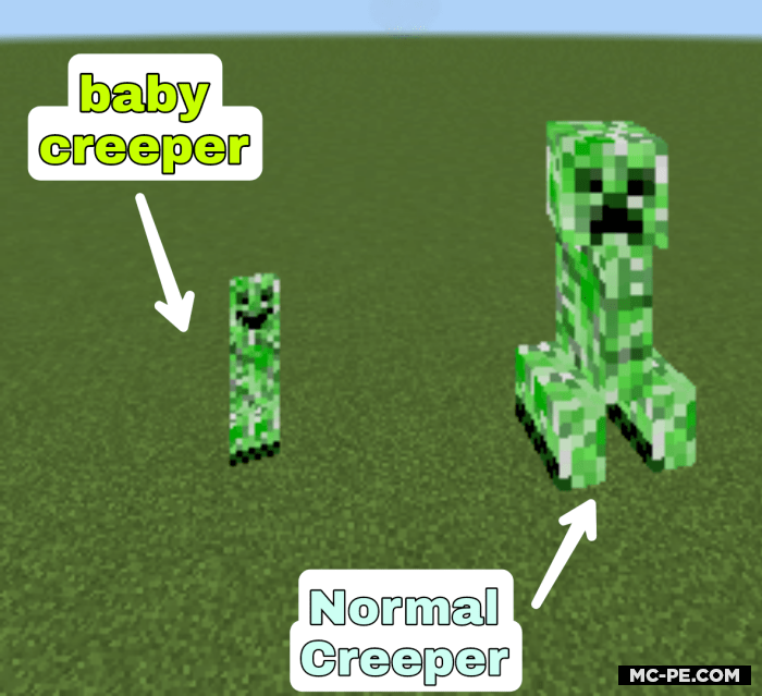 More Creepers [1.19] [1.18] — больше криперов Моды для Майнкрафт ПЕ