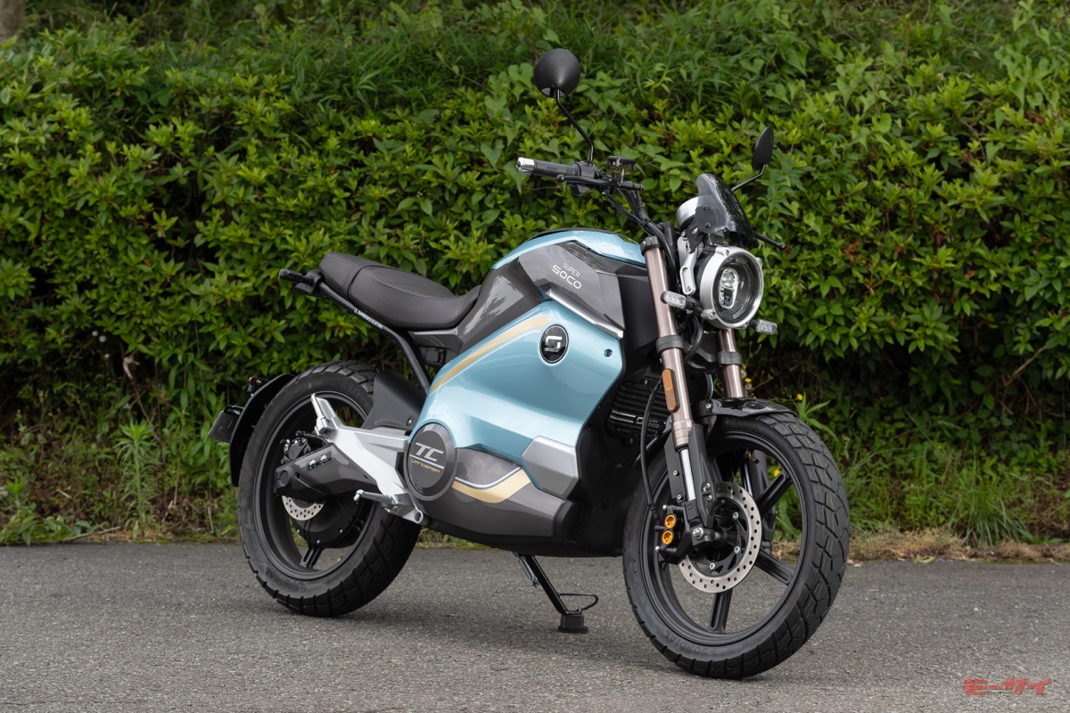 【画像ギャラリー】原付二種の電動バイクSUPER SOCO TC WANDERERは「初めての電動」にもピッタリ! 満足度の高い1台だ モーサイ