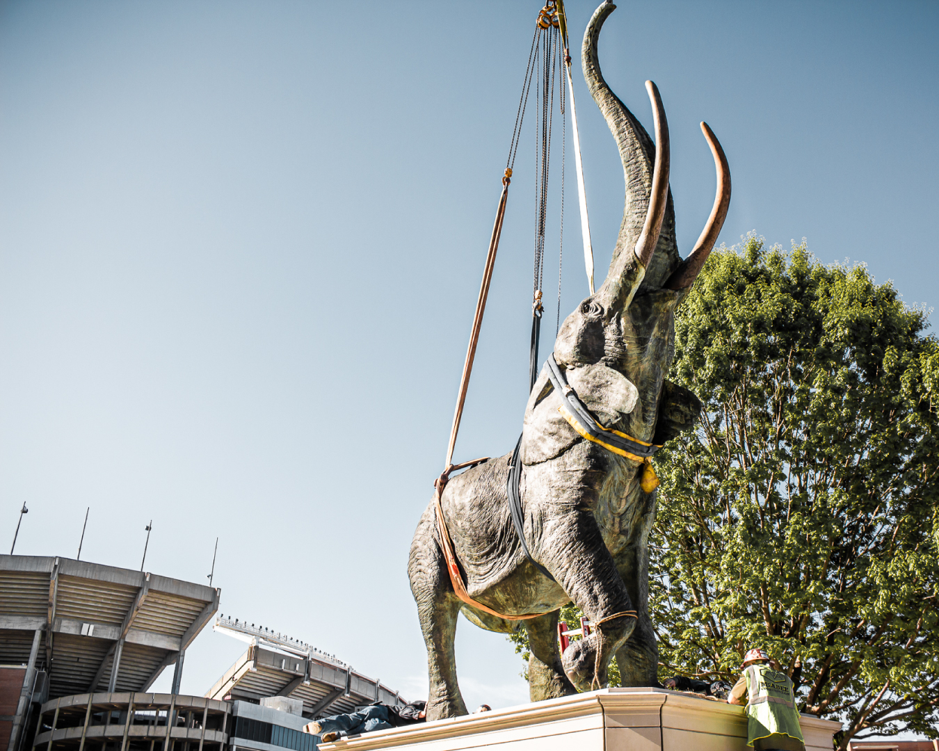 In the News Meet Tuska, the 19foot tall elephant statue placed in