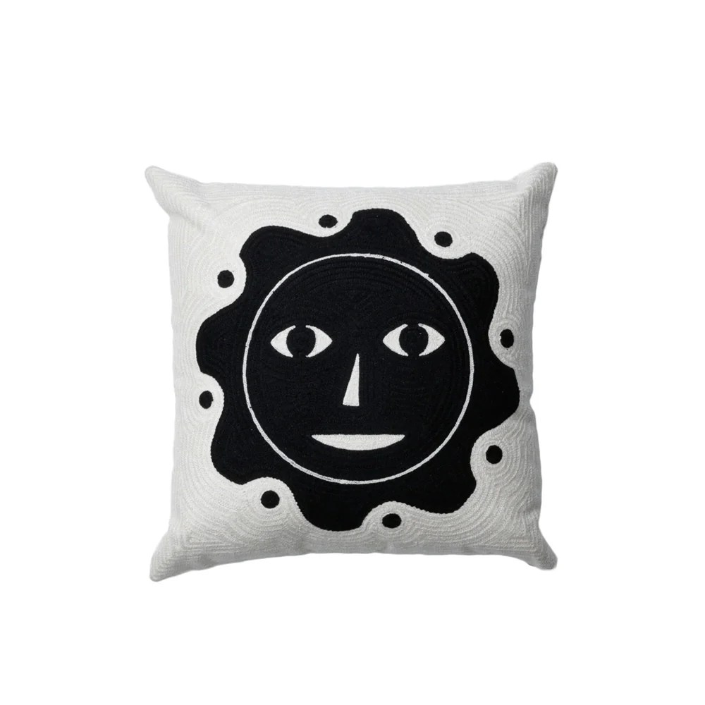 Dusen Dusen Embroidered Everybody Sun Pillow MCA Chicago Store