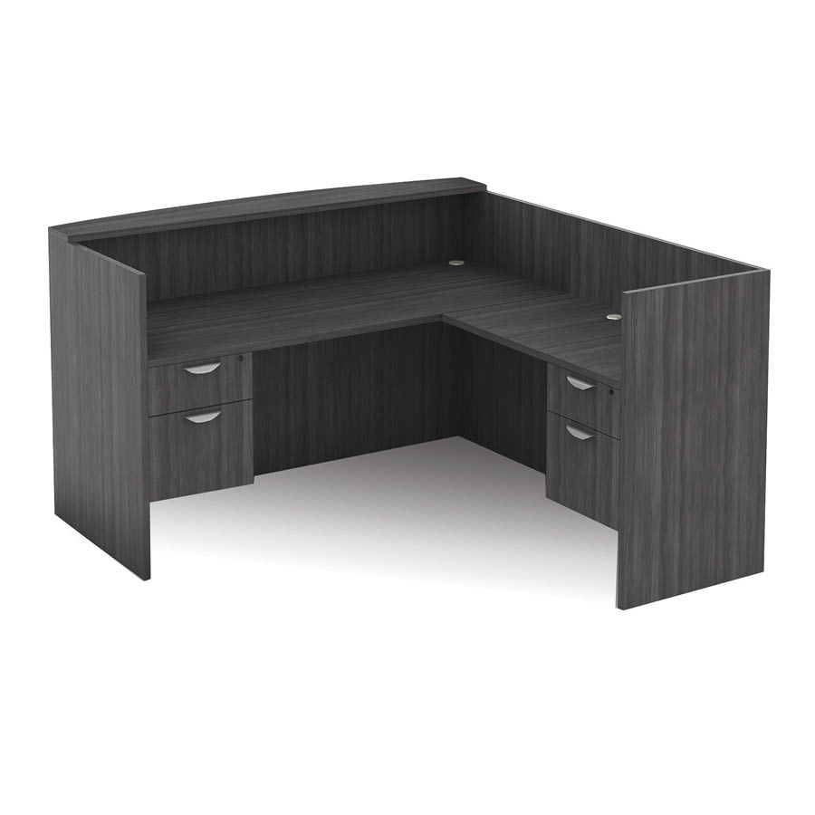 LShaped Reception Desk with Hanging Pedestals 7 Colors! McAleer's