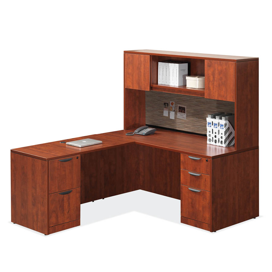 Laminate LShaped Desk with Hutch 8 colors! McAleer's Office