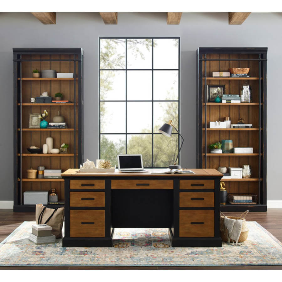 Toulouse Double Pedestal Desk McAleer's Office Furniture, Mobile, AL