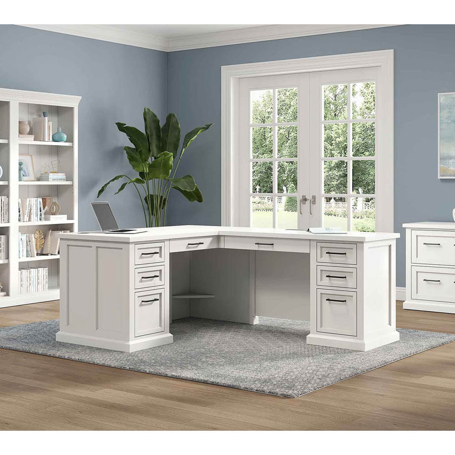 Abby LShaped Desk McAleers Office Furniture Mobile, Foley & Pensacola