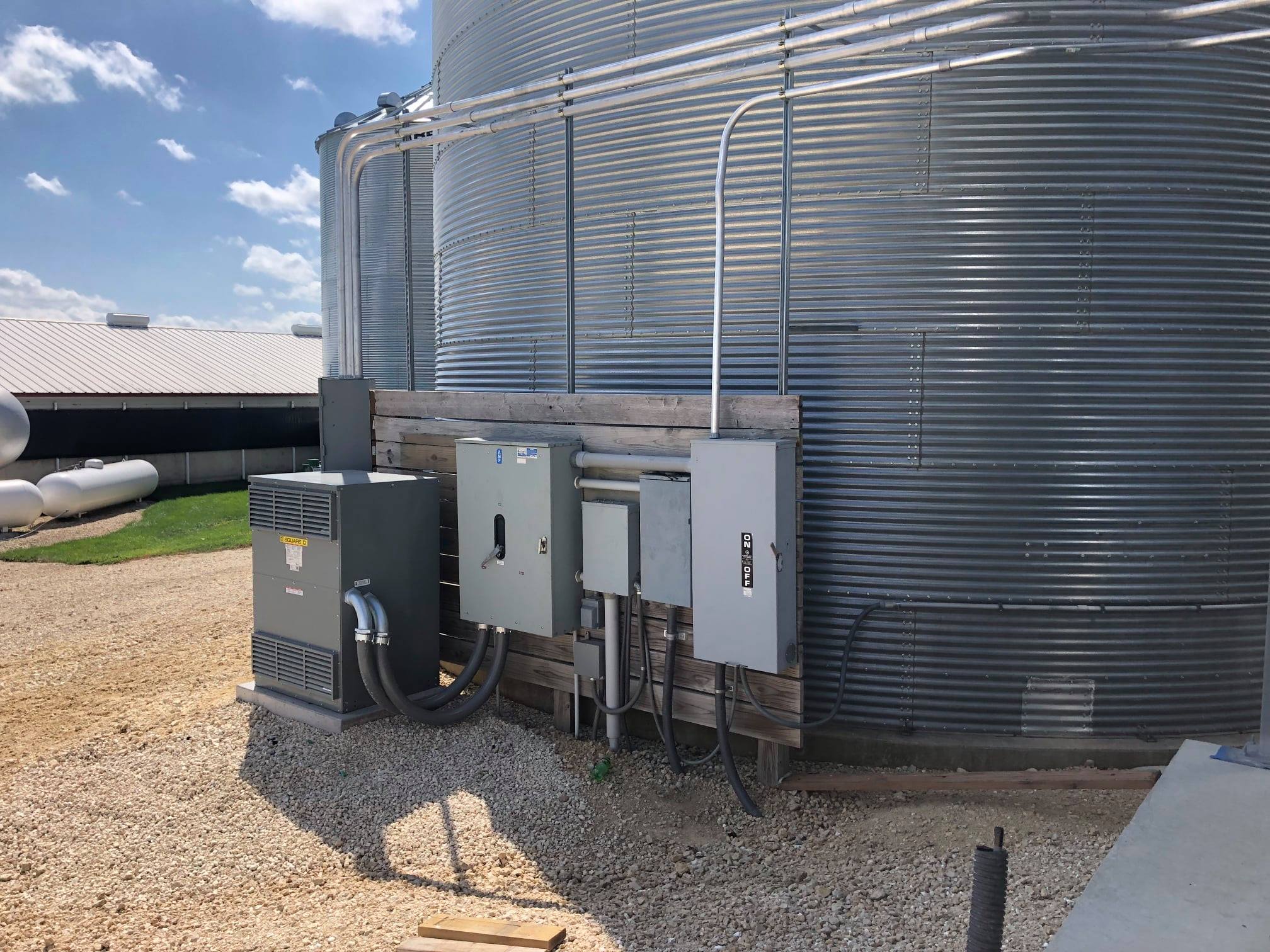 Grain Bin Setup Electrical Needs McAllister Electrical Services