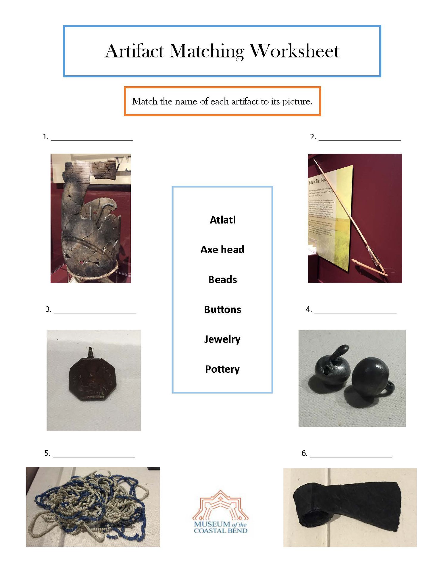 Puzzles! Museum of the Coastal Bend Digital Education Resources