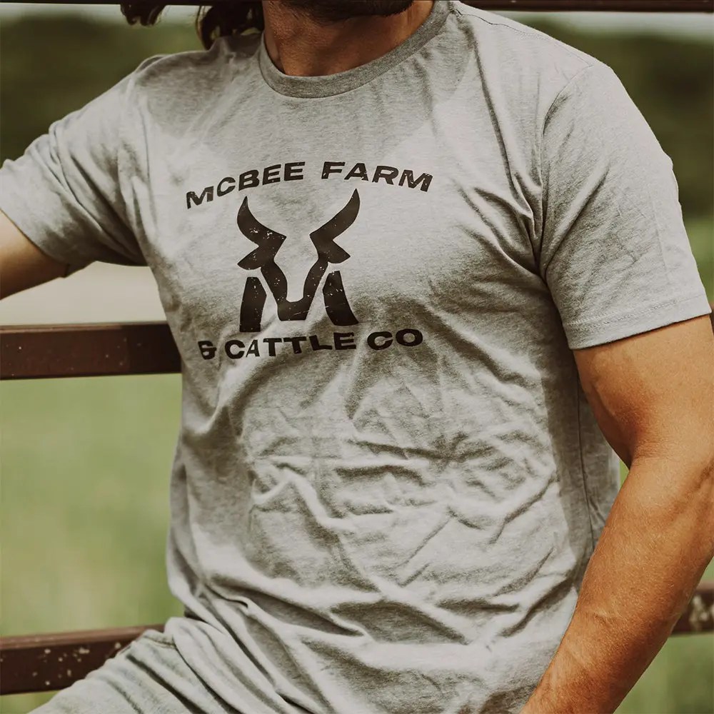 McBee Farms Distressed Logo TShirt McBee Farm & Cattle Co