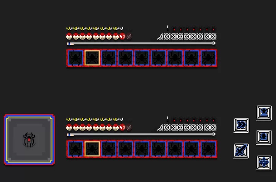 Spiderman Custom Hotbar Texture Pack Textures Minecraft Bedrock