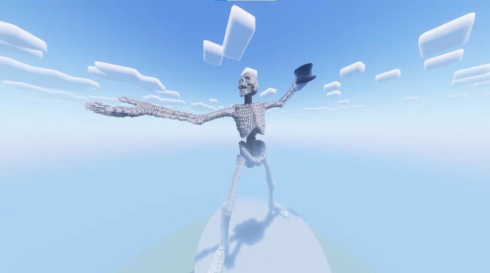Skeleton Minecraft schematic