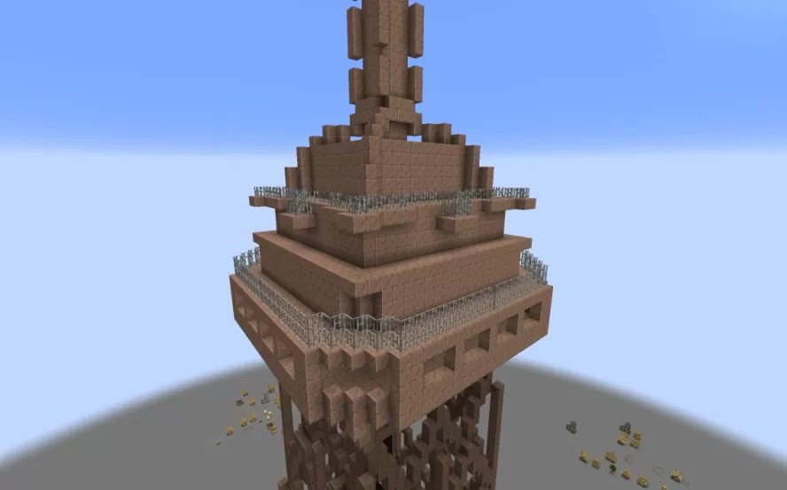Eiffel Tower Schematic Minecraft schematic