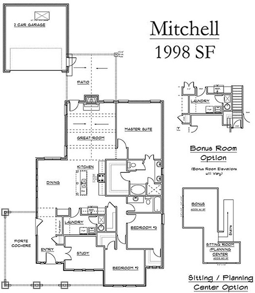 Edmond OK has Bungalow Style Homes with Mitchell Collection