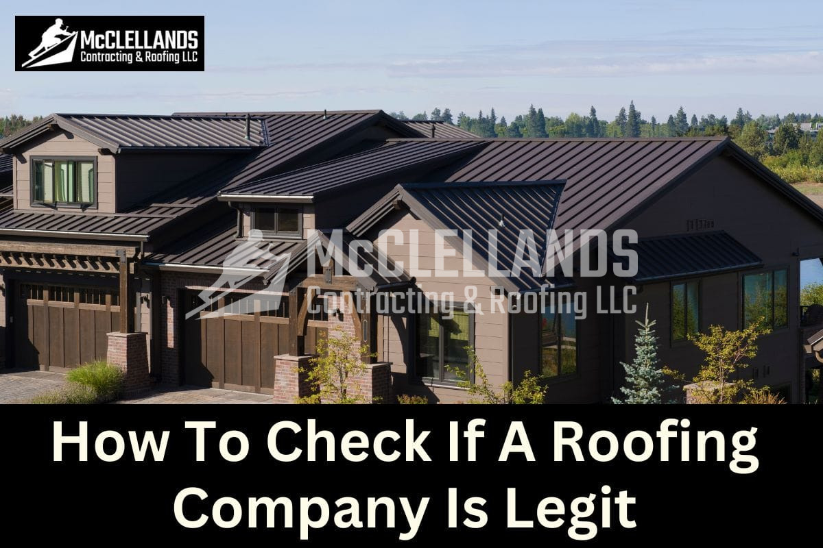 How To Check If A Roofing Company Is Legit