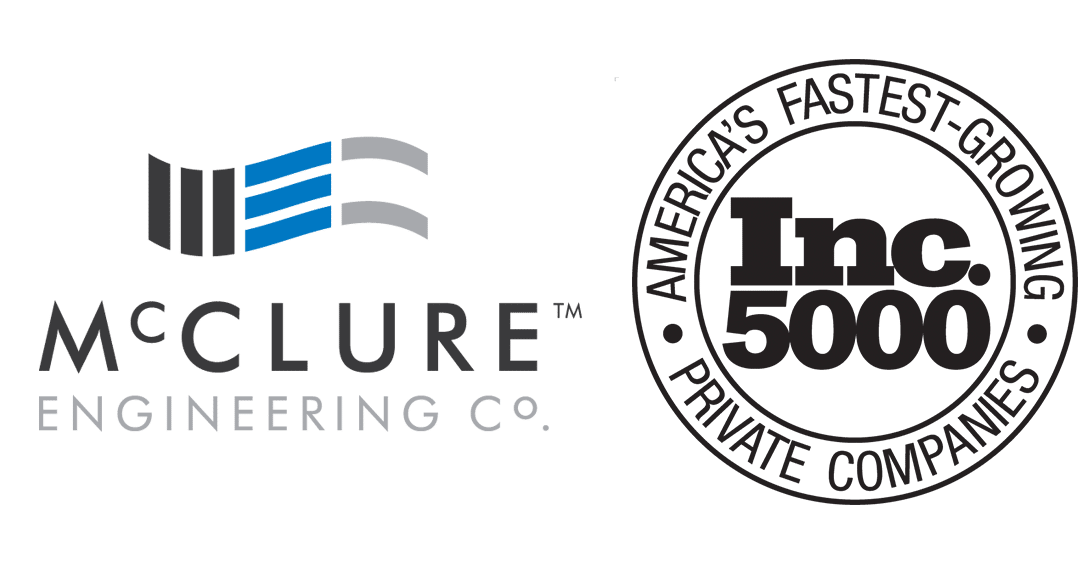McClure Engineering Company named to Inc. 5000 Second Year in a Row