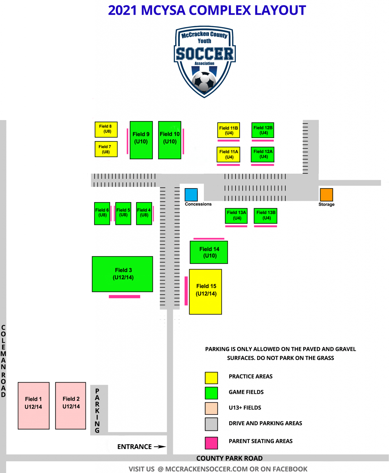 Maps McCracken County Youth Soccer