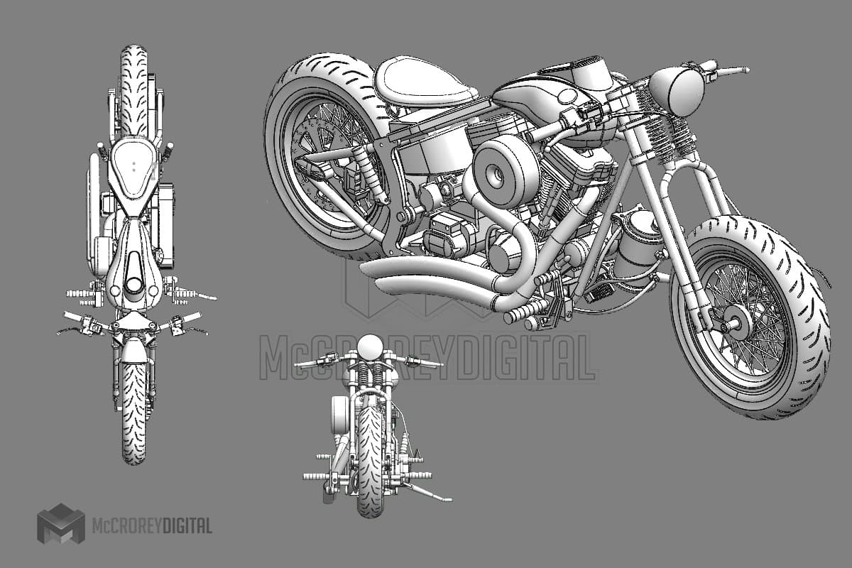 Motorcycle Gas Tank McCrorey Digital