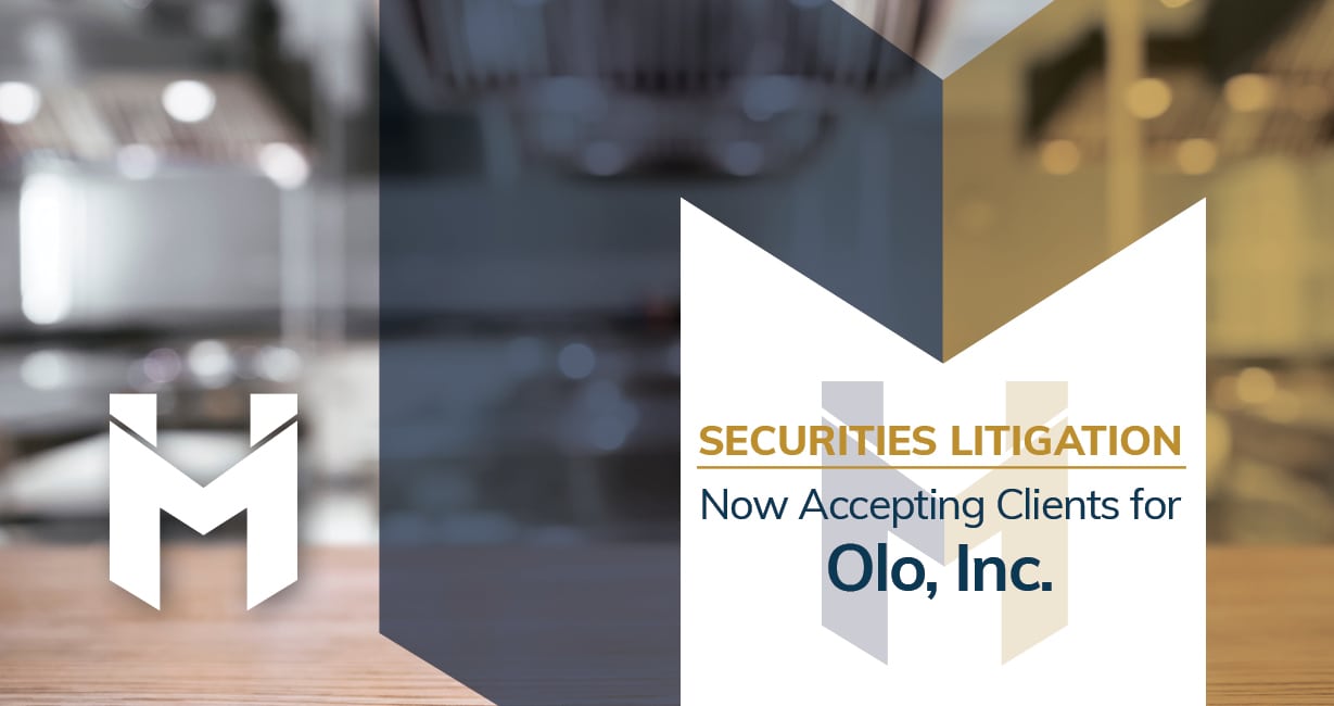 McCune Law Group Investigating Olo, Inc. On For Of Investors