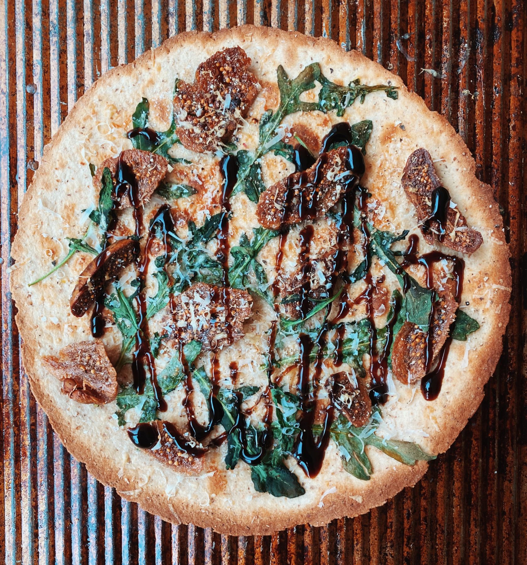 McDaniel ShortCut Recipe Fig and Arugula Flatbread