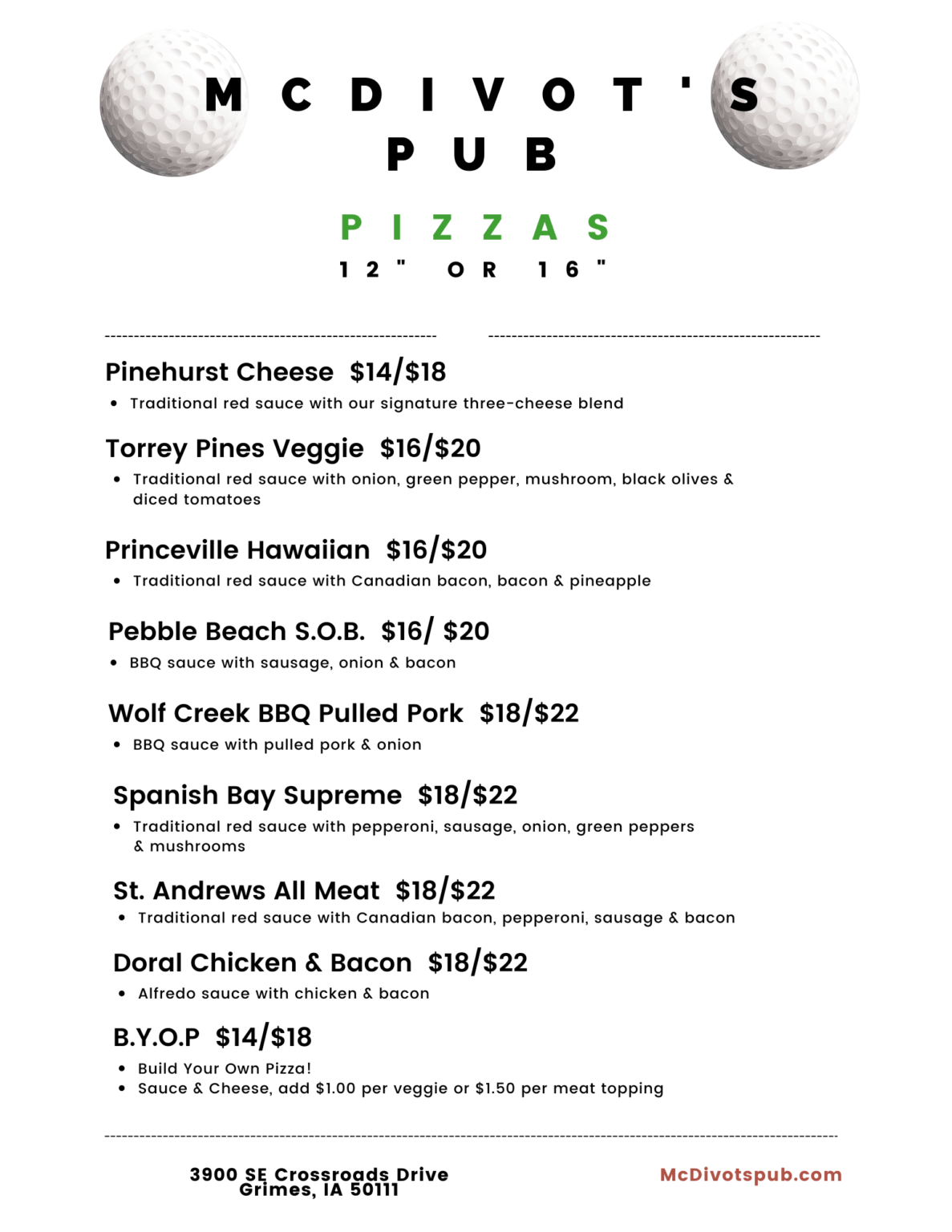 Food & Drink McDivot's Indoor Sports Pub