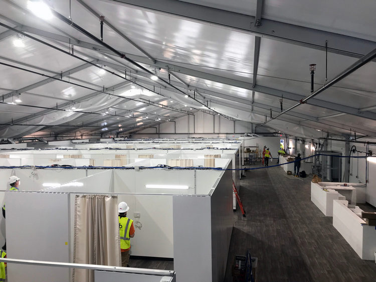 Temporary Hospital in Paramus, New Jersey Completed in Record Time