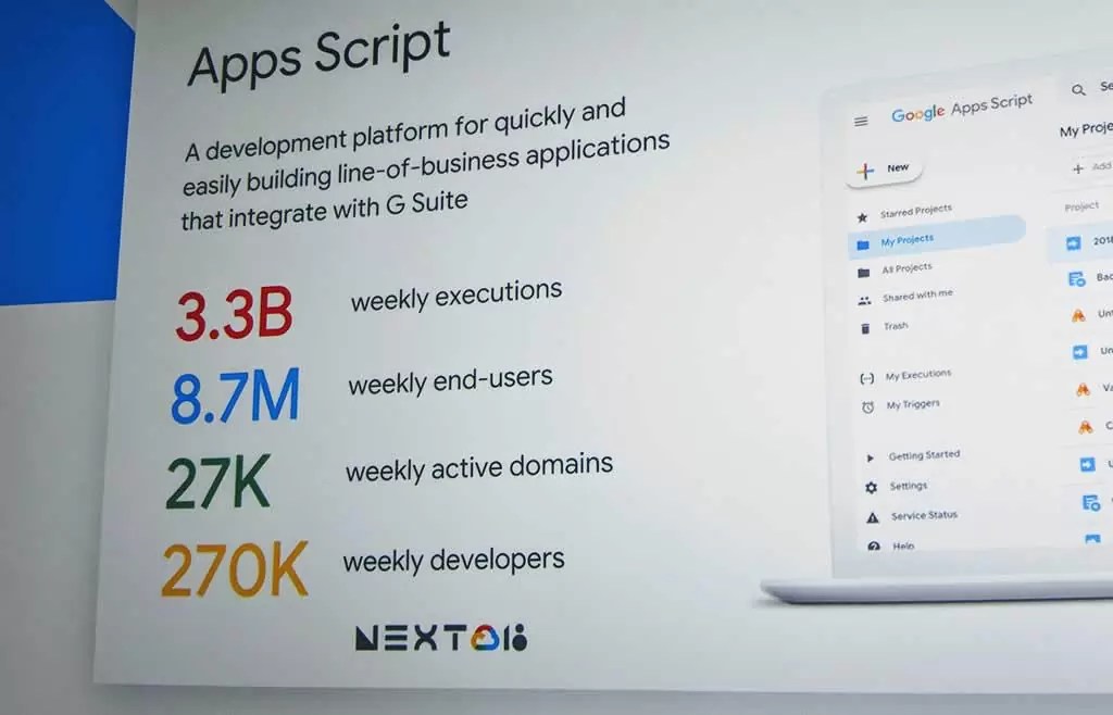 Notes on the future of Google Apps Script from Google