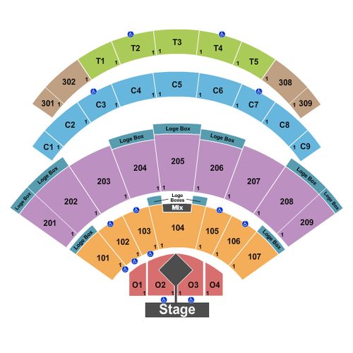 Daily's Place Amphitheater Tickets, Seating Charts and Schedule in