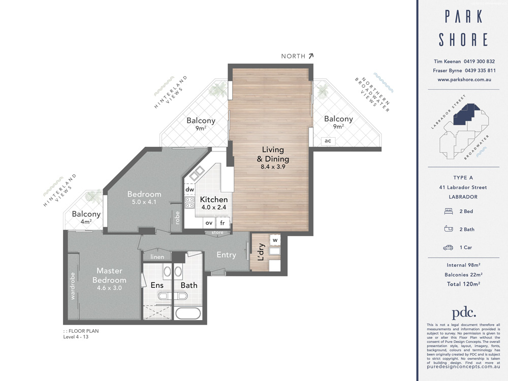 2 & 3 Bed Labrador Apartments For Sale PARK SHORE Gold Coast