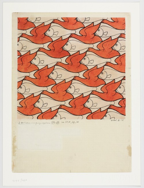 Regelmatige Verdeling Vogels Vissen Facsimile Print M C Escher The Official Website