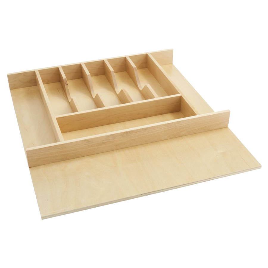 REVASHELF Large Wood Cutlery Drawer Insert 205/8" W Maple RevA