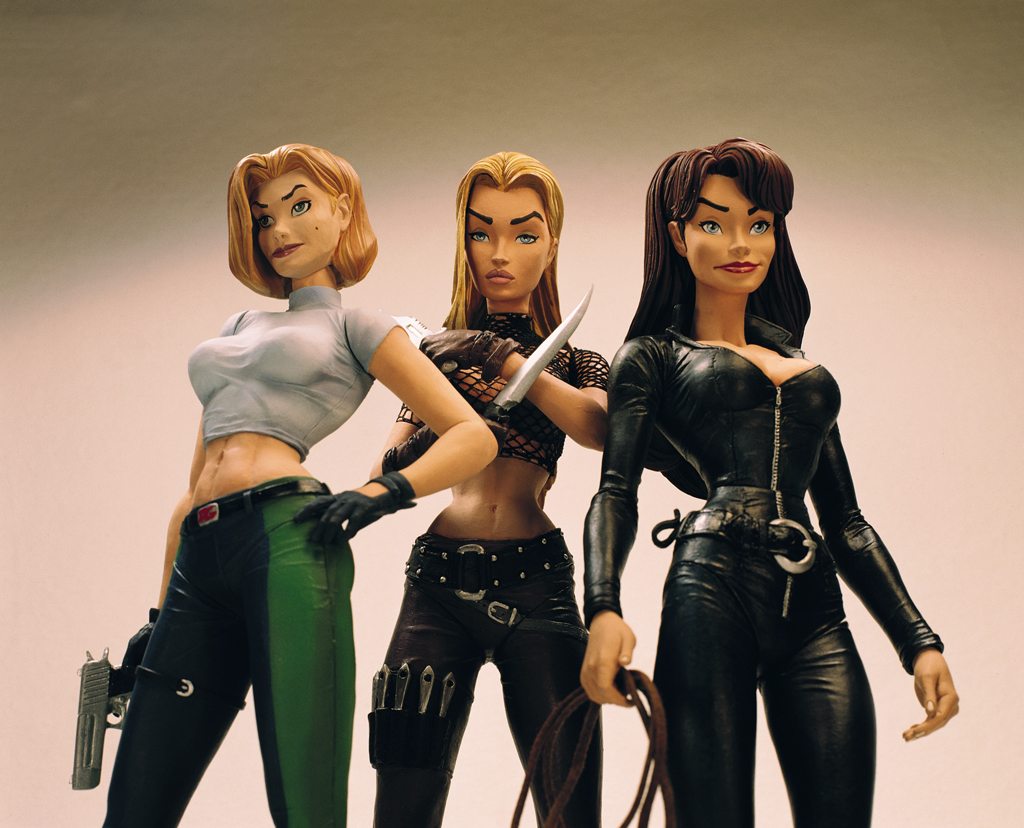 Danger Girls in Display Case