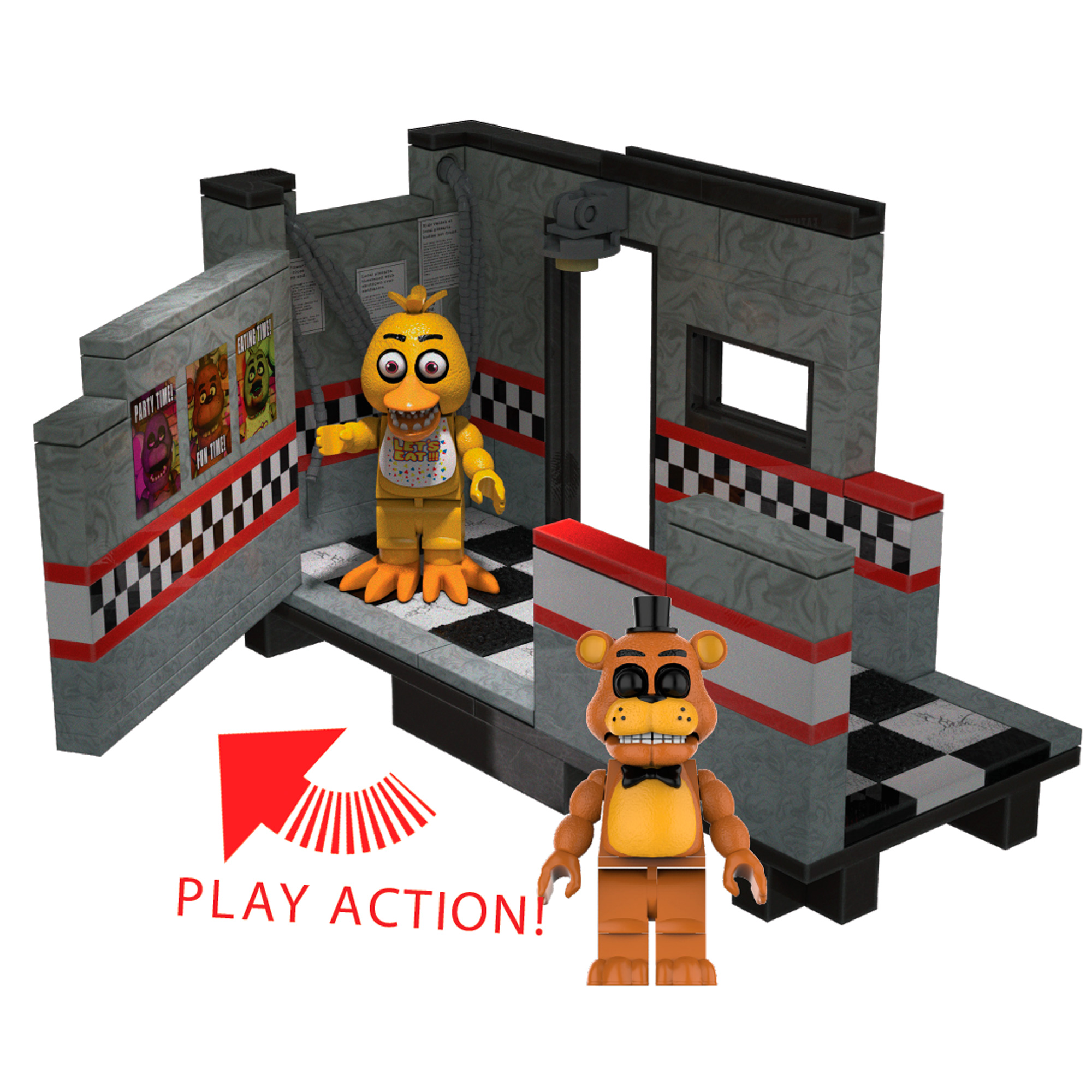 Five Nights At Freddy's East Hall Medium Construction Set