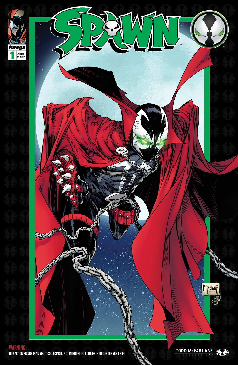 Completed Colored Spawn Kickstarter Cover!