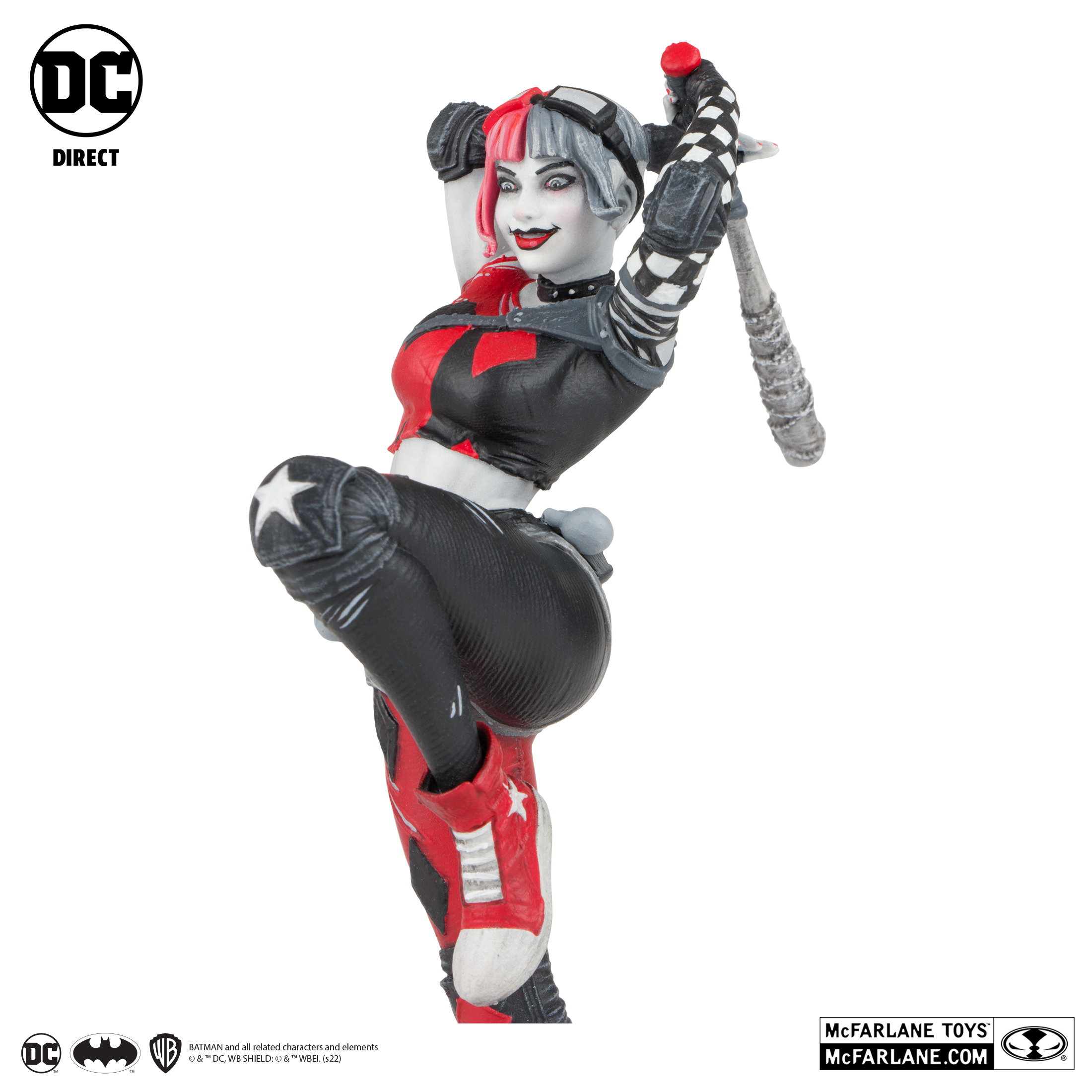 Harley Quinn Red White & Black Harley Quinn By Derrick Chew