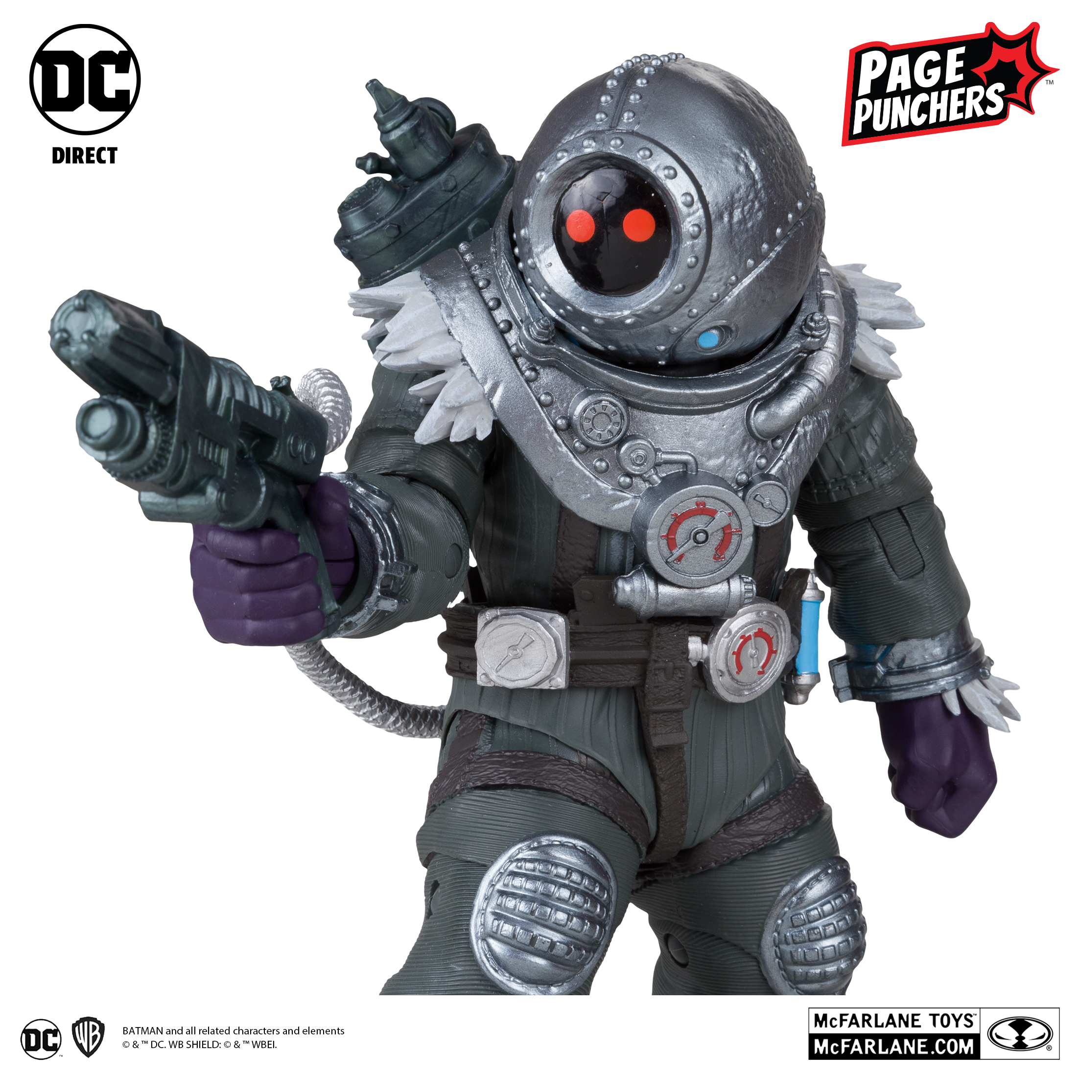 Mr.Freeze 7″ Figure with Batman Fighting The Frozen Comic (Page Punchers)