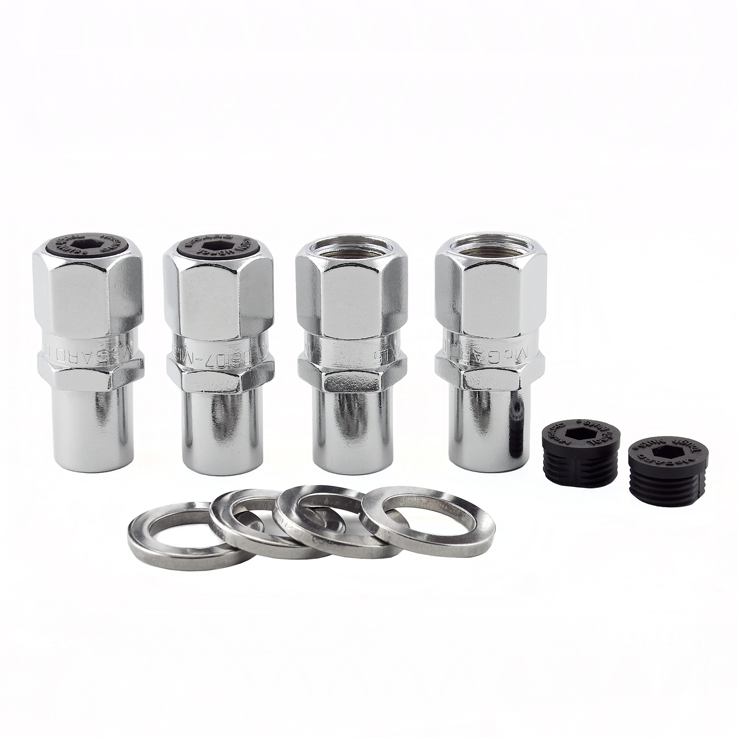 Chrome Racing Regular .746 Shank Style Lug Nut Set (1/220 Thread Size